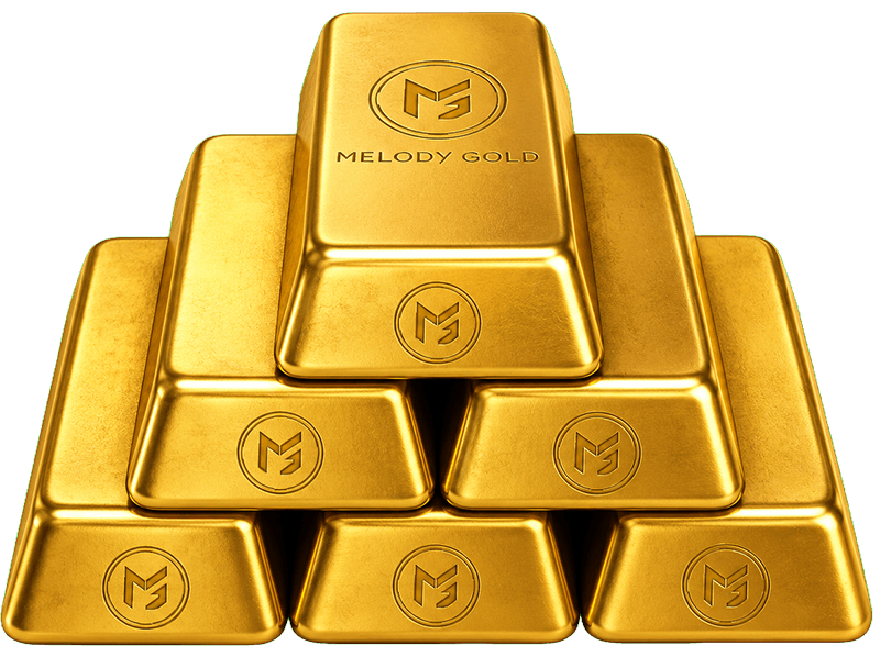 Melody Gold presentation case with 999.9 fine gold bars